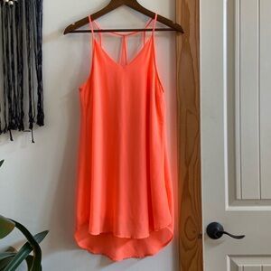 🌸 Streetwear Society 🌸 bright orange flowy dress